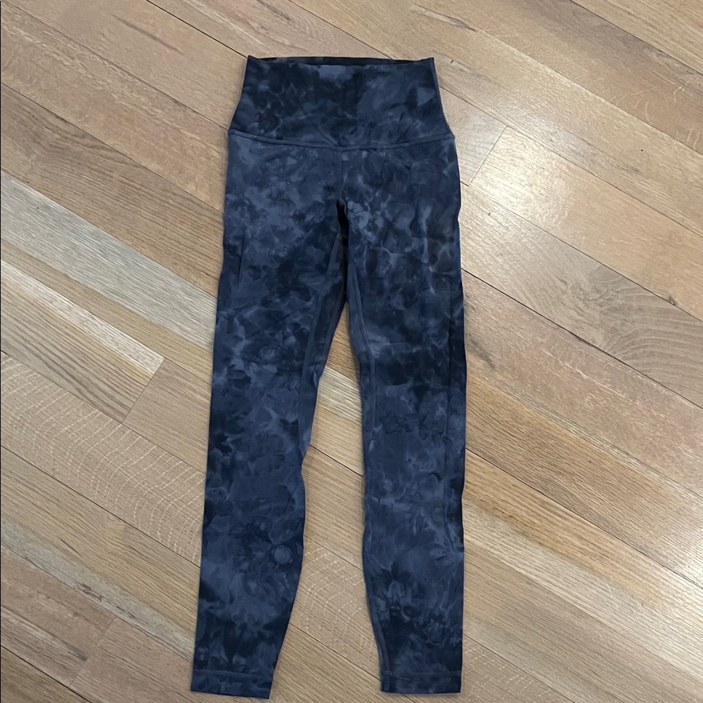 lululemon athletica Align Black Tie-Dye Leggings 2 Worn Once